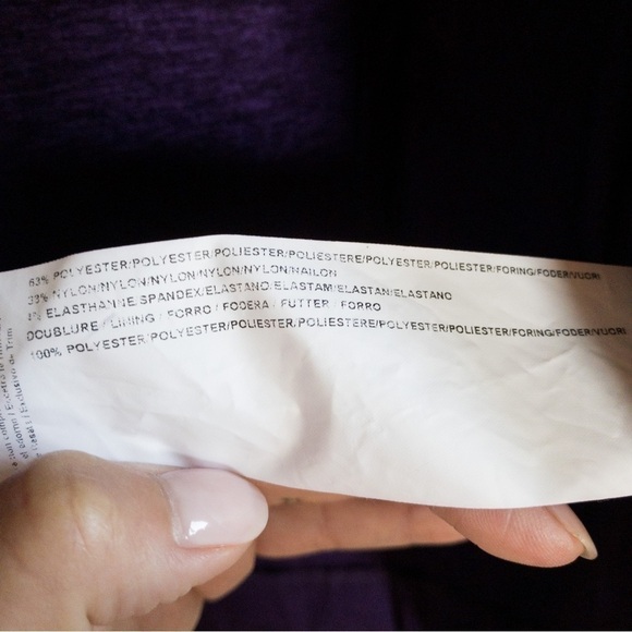 Vintage Joseph Ribkoff Deep Purple Blazer Jacket Coat Womens Size 10 - Picture 10 of 10